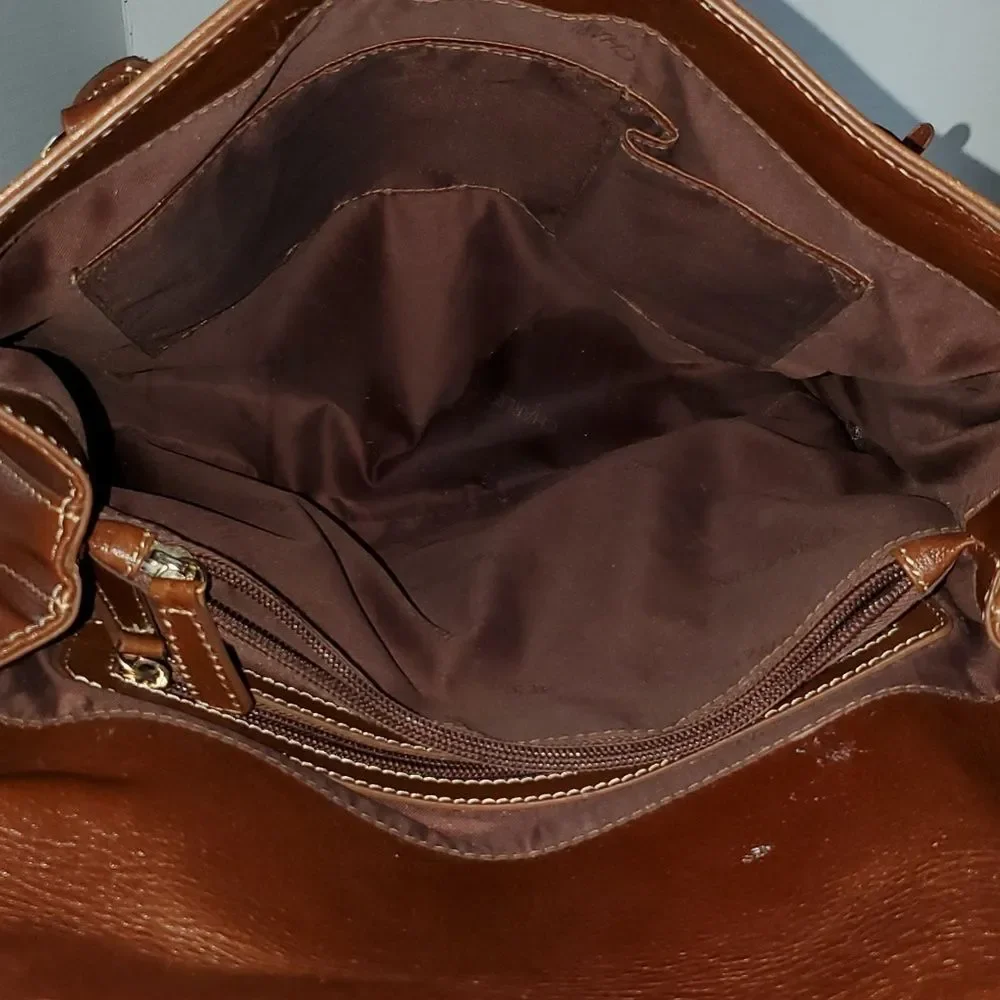 Charlie Lapson Top Handle Bag Satchel Shoulder Lucia Leather Women's Woman's
